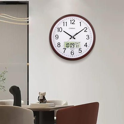 OSTAR 14" Large Analog Digital Display Wall Clock Silent Non-Ticking, Day of - Image 9