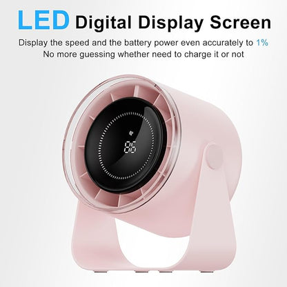 DURBESTER Small Desk Fan, 28dB Ultra-Quiet Desktop Air Circulator - Image 6