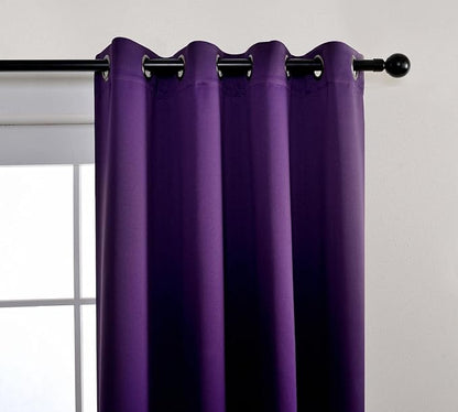 MIUCO 2 Panels Room Darkening Thermal Insulated Grommet Window Blackout Curtains - Image 6