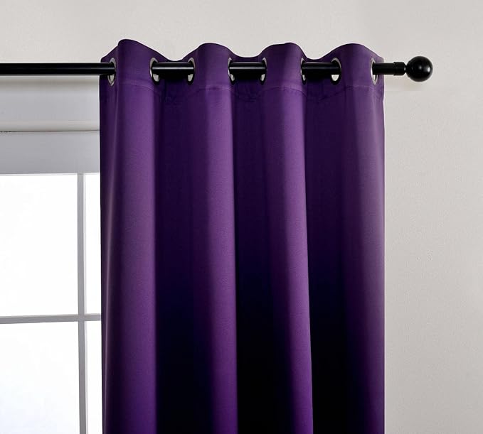 MIUCO Thermal Insulated Grommet Window Blackout Curtains Panels - Image 6