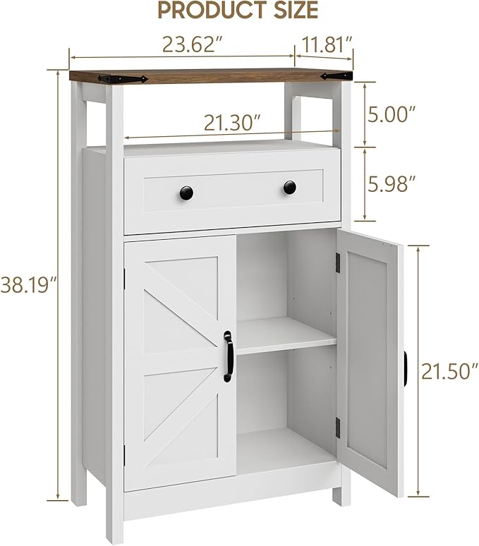 Farmhouse Bathroom Storage Cabinet - Image 2