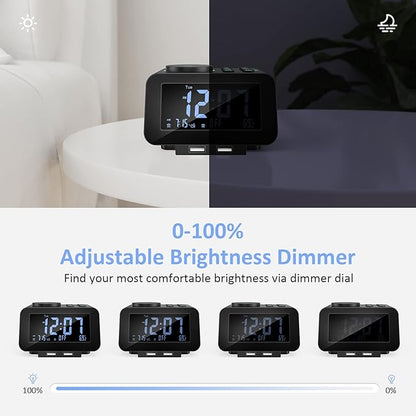 uscce Digital Dual Alarm Clock Radio - Image 2