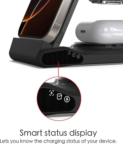 3 in 1 Charging Station for Multiple Devices, Travel Wireless Charging Station - Image 6