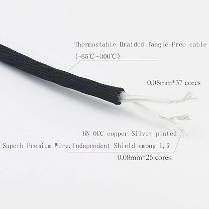 NewFantasia Audiophiles 2RCA Male to 2RCA Male Stereo Audio Cable HiFi System - Image 3
