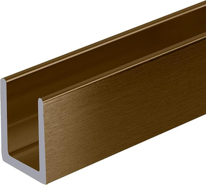 Brixwell SDCD38BBRZ-CCP12 Brushed Bronze 3/8" Fixed Panel Shower Door Deep - Image 3