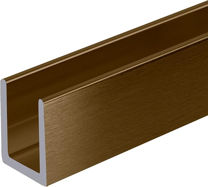 Brixwell SDCD38BBRZ-CCP24 Brushed Bronze 3/8" Fixed Panel Shower Door Deep - Image 3