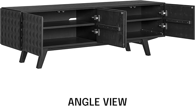 NTC Sapa Mid-Century Modern Solid Wood TV Stand 4-Door Media Console - Image 8