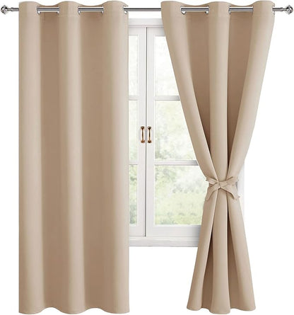 Hiasan Blackout Curtains for Bedroom, 38 x 63 Inches Length by Hiasan