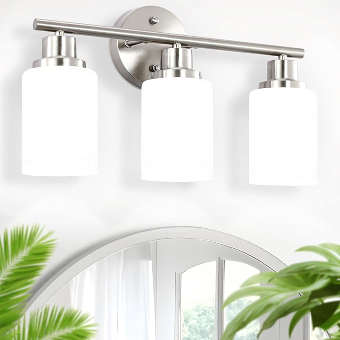 Guliaofo 3-Light Bathroom Light Fixtures, Vanity Lights - Image 7