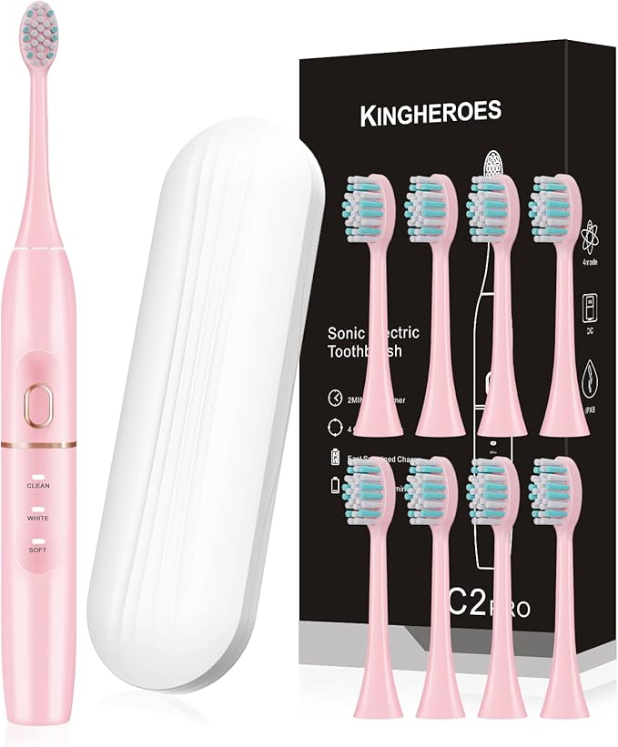 kingheroes Electric Toothbrush Set, Comes by KingheroesOralCare