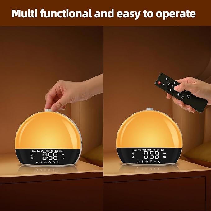 Risop Wake Up Light Sunrise Alarm Clock - Image 9