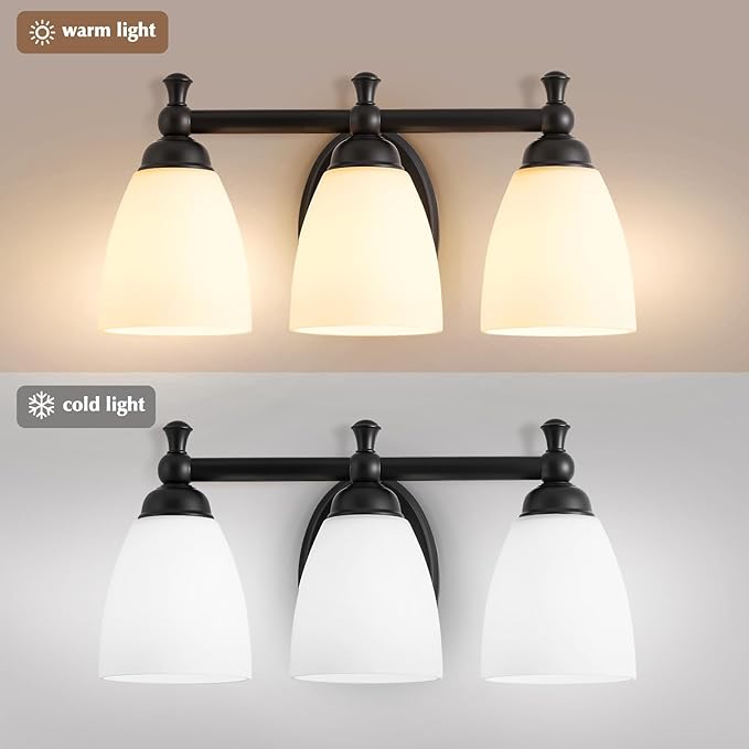 EJIAXIN Vanity Lights for Bathroom, 3-Light Modern Vanity Light Over Mirror - Image 2