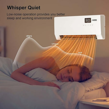 24-Inch Wall Mounted Electric Heater - 1500W Indoor Space Heater - Image 6