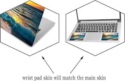 Laptop Skin Sticker Decal, Decorative Removable, Sunset Beach - Image 2