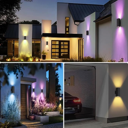 KIZON Smart Porch Lights 2 Pack, Modern Dusk to Dawn Exterior Lighting Fixtures - Image 8