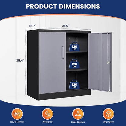 Yizosh Metal Garage Storage Cabinet - Image 3