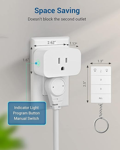 DEWENWILS Wireless Remote Control Outlet, No Wiring, Programmable & Expandable - Image 4