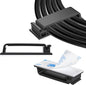 XHF 100 PCS Self Adhesive Cable Clips Black, Wire Clips Cable Management Wire by XHF