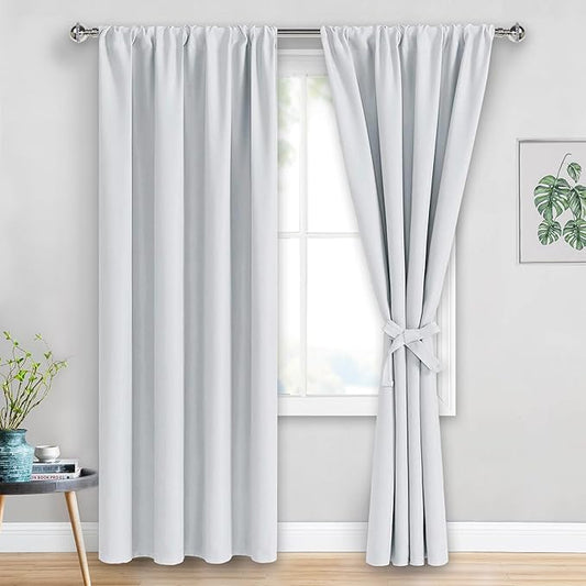 JIUZHEN Curtains for Bedroom by JIUZHEN