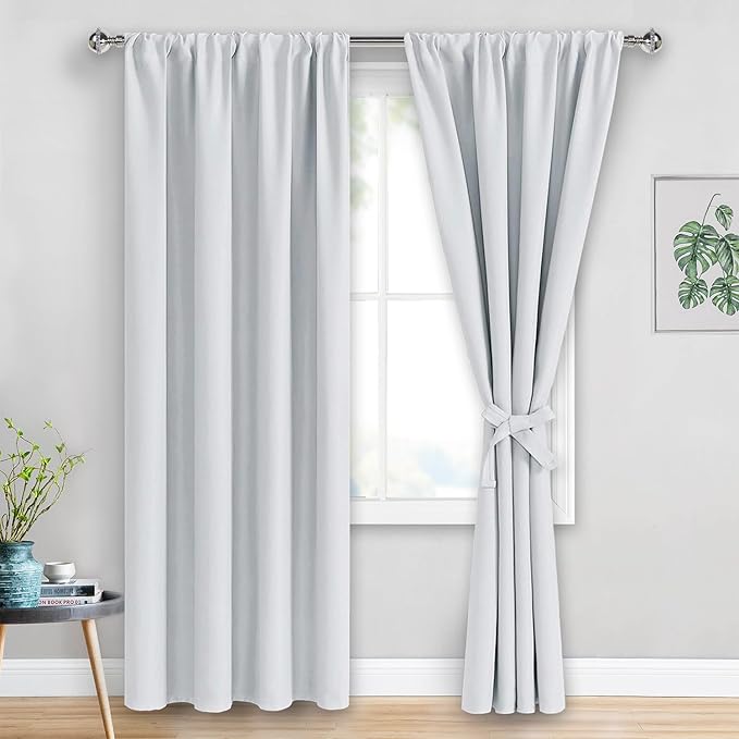 JIUZHEN White Curtains for Bedroom by JIUZHEN