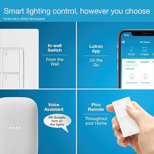 Lutron Caseta Original Smart Switch, - Image 4