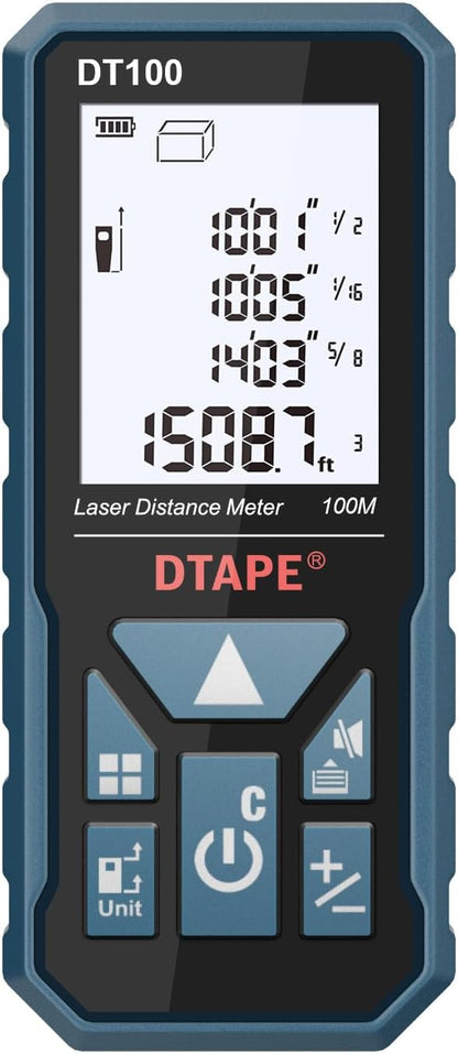 Laser Measure, DTAPE 330 Ft Digital Laser Distance Meter, Upgraded by Dtape