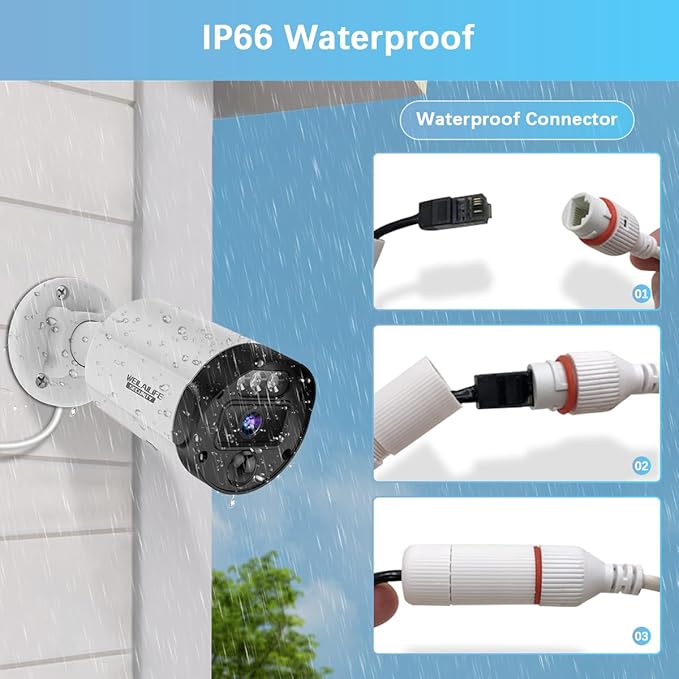 【130°Ultra Wide-Angle】 Outdoor Wired Security Camera System, Home Video - Image 6