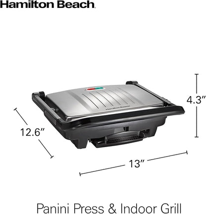 Hamilton Beach Panini Press, Sandwich Maker & Electric Indoor Grill, Upright - Image 8