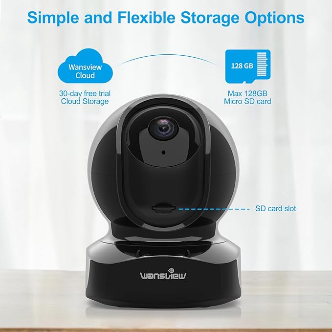 Wireless Security Camera, IP Camera 1080P HD Wansview, WiFi Home Indoor Camera - Image 6