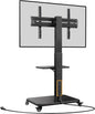 perlegear mobile tv stand with power outlet, tilt, main product view
