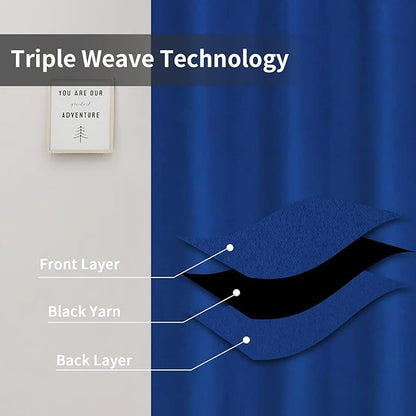 Easy-Going Blackout Curtains for Bedroom, Solid Thermal Insulated Grommet and - Image 3