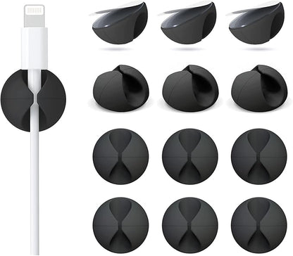 12 Pack Cable Clips, Znben Cord Organizer Holder Adhesive Cable Management by Znben
