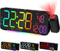 EVILTO Projection Alarm Clocks, RGB Desk Clock by EVILTO