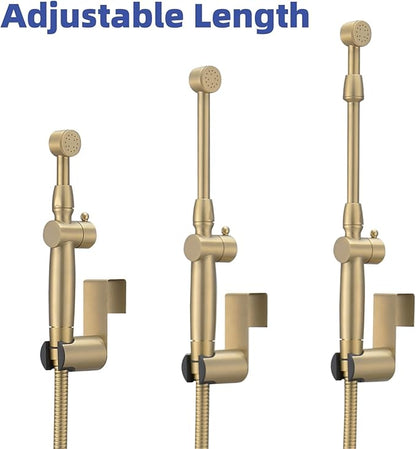 Bidet Sprayer for Toilet Brushed Gold Bidet Attachment for Toilet - Image 7