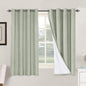 H.VERSAILTEX Linen Blackout Curtains 63 Inches Long 100% Absolutely Blackout by HVERSAILTEX