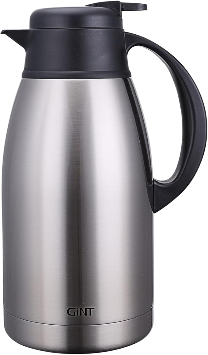 GiNT Stainless Steel Thermal Coffee Carafe, Double Walled Vacuum Water and by WelcometoGiNT