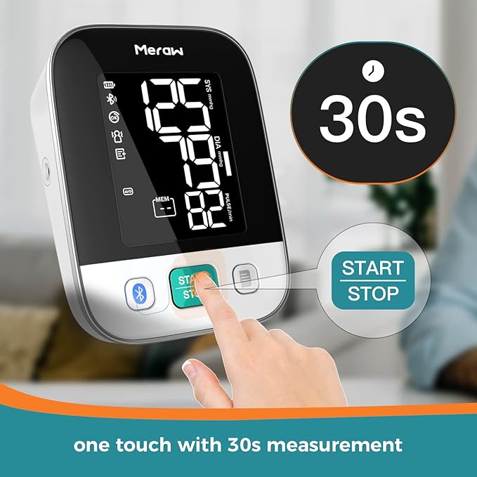 Meraw Blood Pressure Monitor Home Use, Blood Pressure Cuff Digital Arm - Image 3