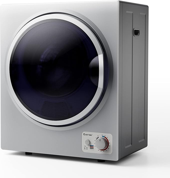 COSTWAY Compact Laundry Dryer, 110V Electric Portable Clothes Dryer by COSTWAY