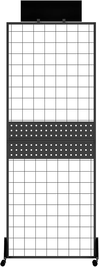 DEMEGA 6' x 2' Ft Grid Wall Panel, Pegboard Gridwall Display Stand - Image 10