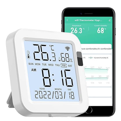 WiFi Temperature Humidity Monitor: Upgraded Smart Temperature and Humidity by GaoducashforSmartLife
