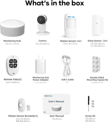 tolviviov Alarm System for Home Security, DIY Door Alarm Security Systems - Image 8