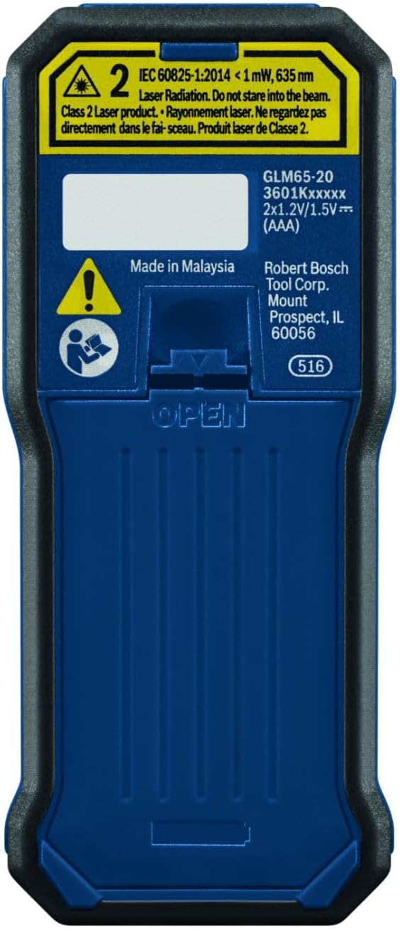 BOSCH GLM100-23 100 Ft Blaze Laser Distance Measure, Includes 2 AA Batteries - Image 8