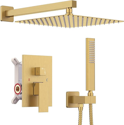 Iriber Brushed Gold Rain Shower System by Iriber