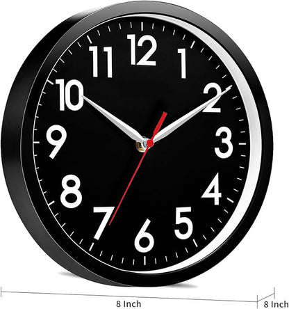 AKCISOT Wall Clock 8 Inch Silent Non-Ticking Modern Clocks Battery Operated - Image 8
