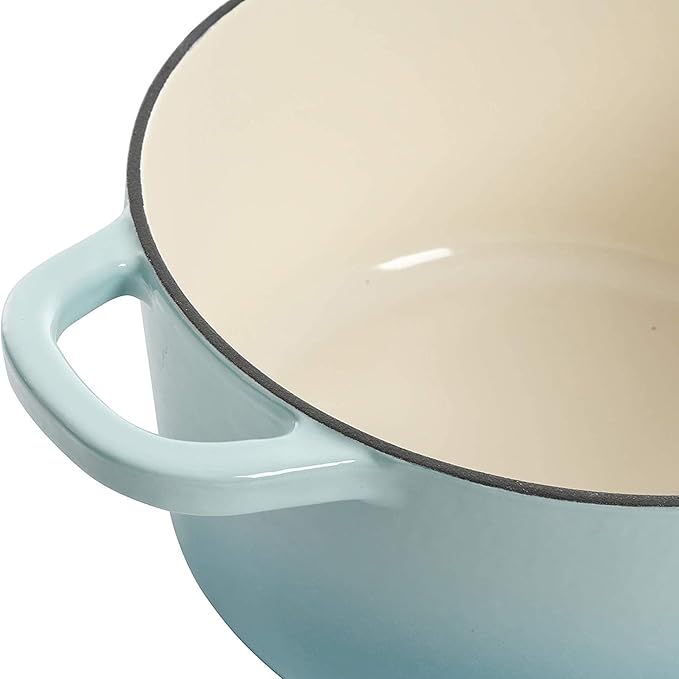 Crock-Pot Artisan Round Enameled Cast Iron Dutch Oven, Blush Pink - Image 2