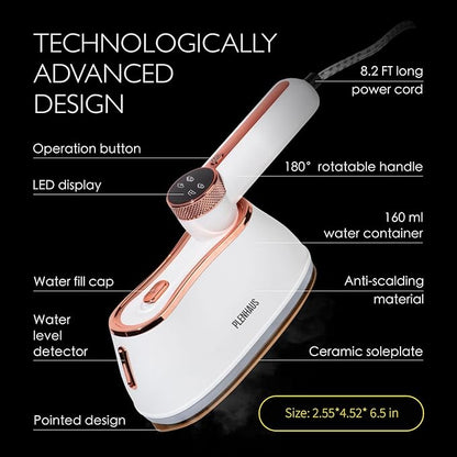Professional Garment Steamer for Clothes 2 in 1, High Steam Volume 20g/min for - Image 2