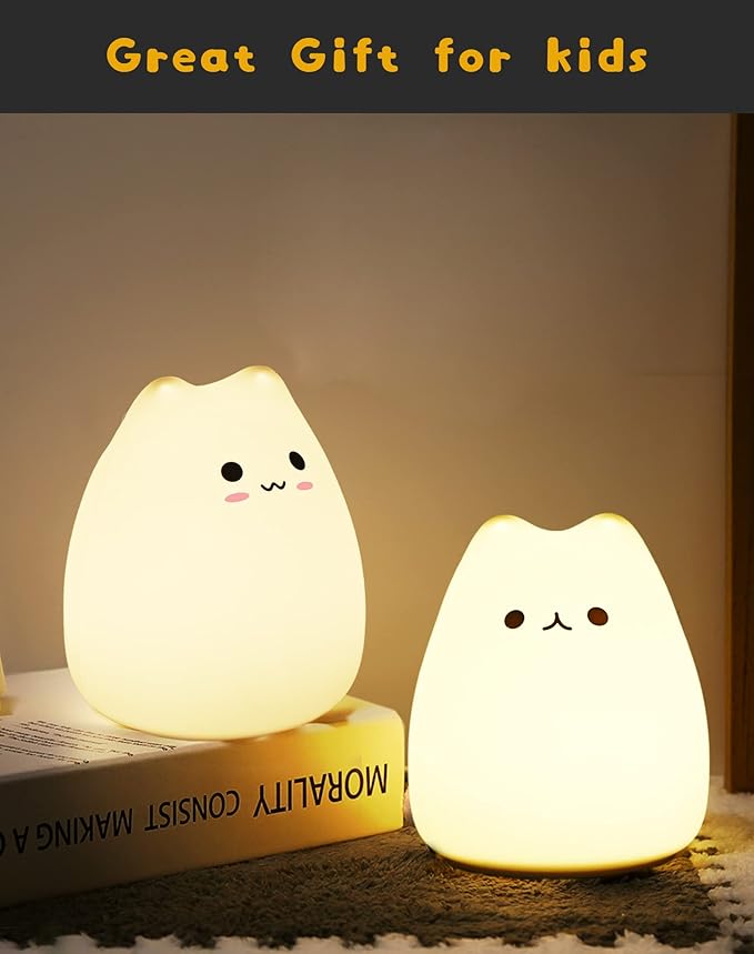 LED Cat Night Light, Battery Powered Night Light - Image 3