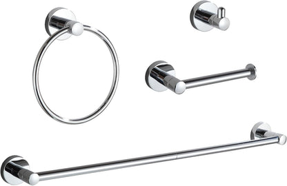 bgl bathroom accessory set chrome 4 pieces bathroom, main product view