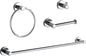 bgl bathroom accessory set chrome 4 pieces bathroom, main product view