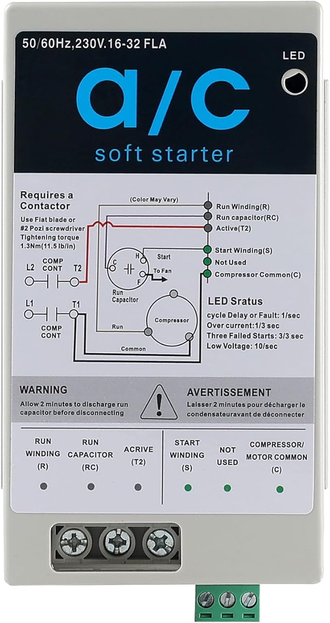 AC soft start module Fit for 4-7 ton air conditioning units, features reverse - Image 6